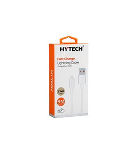 Hytech HY-X99 3m 2.4A Usb to Lightning Beyaz Data + Sarj Kablosu