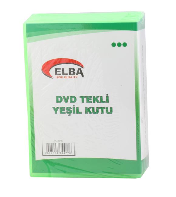 Elba PL-221E Tekli Yeşil Renkli Standart Dvd Kutusu