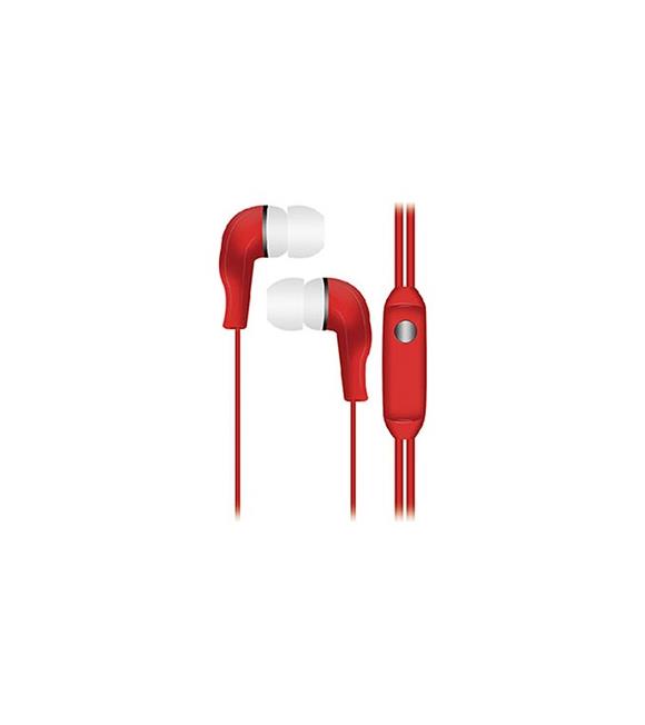 Hytech HY-K700 Mobil Telefon Uyumlu Kulak içi Kırmızı Mikrofonlu Kulaklık