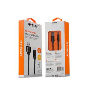 Hytech HY-X250 3A Micro Usb 1,2m Silver Data+Sarj Kablosu