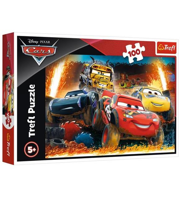 Trefl Puzzle 100 Parça Extreme Race / Disney Cars 16358