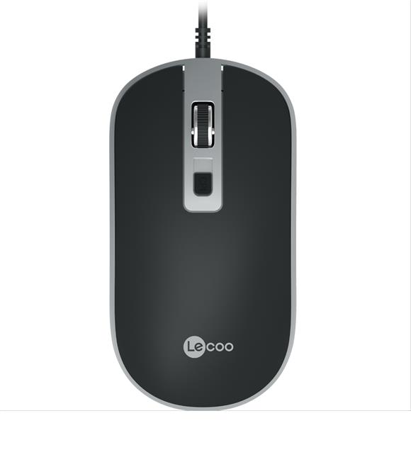 Lecoo MS104 1600 DPI 4 Tuşlu USB Kablolu Optik Mouse Siyah