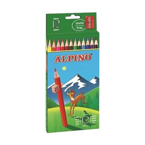 Alpino Kuru Boya Tam Boy 12 Lİ AL010654 Okula Dönüş Kampanyası Boya Gereçleri