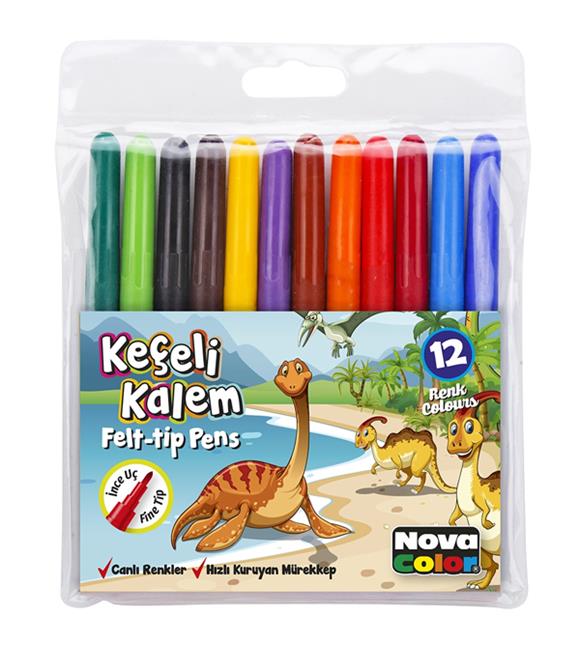 Nova Color Keçeli Kalem 12 Li NC-620
