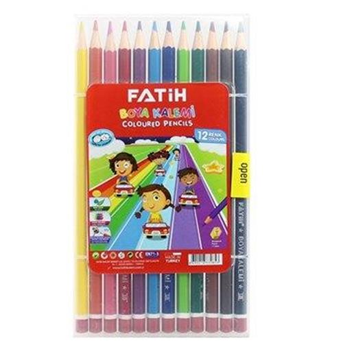 Fatih Kuru Boya Çantalı Tam Boy 12 Renk 33285 Okula Dönüş Kampanyası Boya Gereçleri
