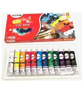 Fatih Guaj Boya Tüplü 12 Renk 12 ML 50521