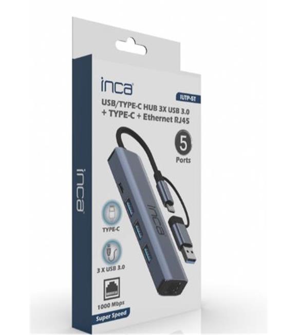 INCA IUTP-5T 5 Gbps USB 3.0 Port USB 2.0-1.1 Çoklayıcı