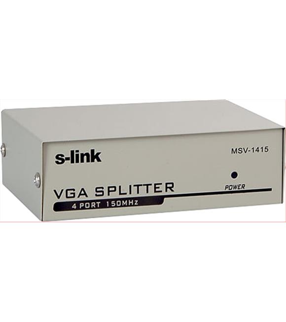 S-link msv-1415 1PC-4 Vga 150mhz Monitör Çoklayıcı