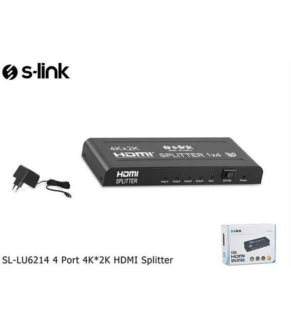S-link SL-LU6214 1pc-4mn 4k-2k Hdmı Çoklayıcı
