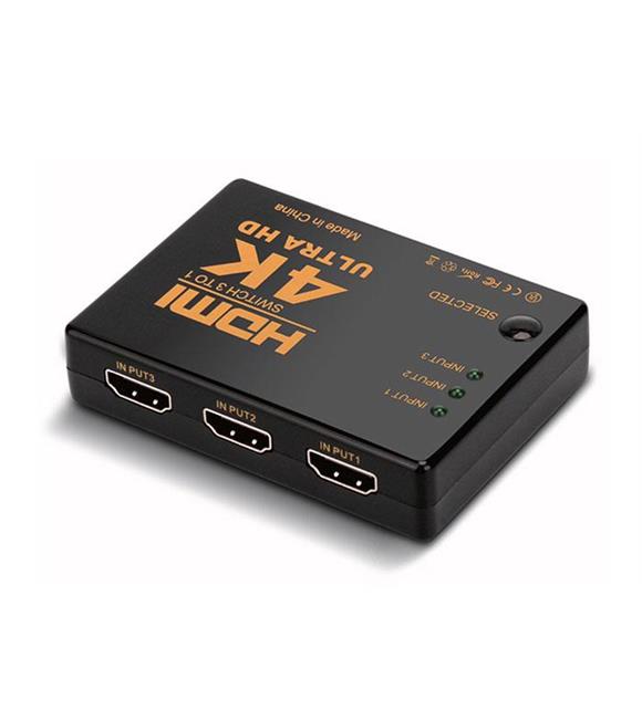 S-link SL-HSW4K33 HDMI 3TO1 SWITCH 4K-2K, IR +Adaptör