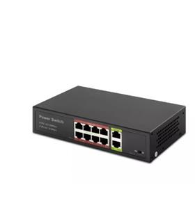 HADRON HD08 POE SWITCH 2UPLINK 8+2 10-100 MBPS 8PORT