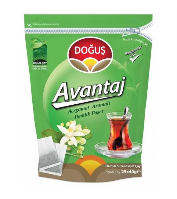 Doğuş Avantaj Bergamot Aromalı Demlik Çay 25x40 gr