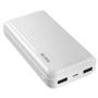 S-link G201 20000mAh 2-USB Çıkış + 1-Micro Giriş Beyaz Taşınabilir Pil Şarj Cihazı Powerbank