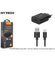 Hytech HY-XE36TB 3500mA Ev Şarj 18W + 2.4A Type-C USB Quick 3.0 Hızlı Siyah Şarj Adaptör Seti