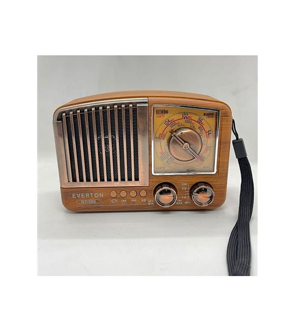 Everton RT-360 Bluetooth USB-SD-FM Nostaljik Radyo Şarjlı