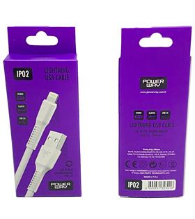 Powerway Ip02 Lightning 1Mt Usb Şarj Kablosu Cep Telefonu Aksesuarları