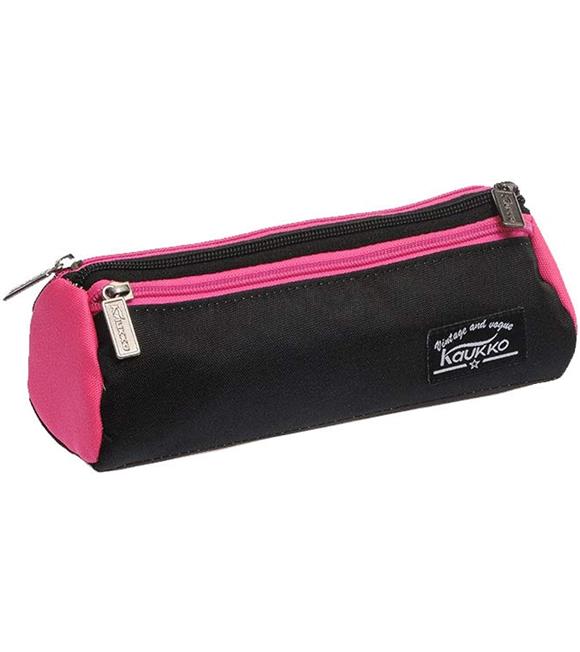 Kaukko Wıchlıght Kalem Çantası Siyah-Pembe K2137