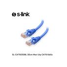 S-link SL-CAT6030BL 30cm Mavi Utp CAT6 Kablo