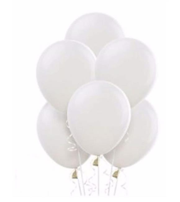 Vatan Balon Tek Renk Beyaz 100 Lü VT386
