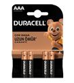 Duracell Alkalin İnce Kalem Pil (AAA) 4 LÜ Kartela