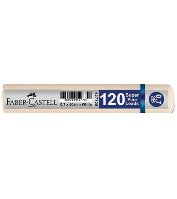 Faber-Castell Min Grip Süper Fine Lead 2B 120 Lİ 60 MM 0.7 MM Beyaz 5090 127725