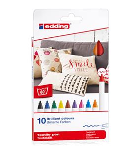 Edding Kumaş Boyama Kalemi 10 Lu Basıc 4600 Kumaş Boyalar