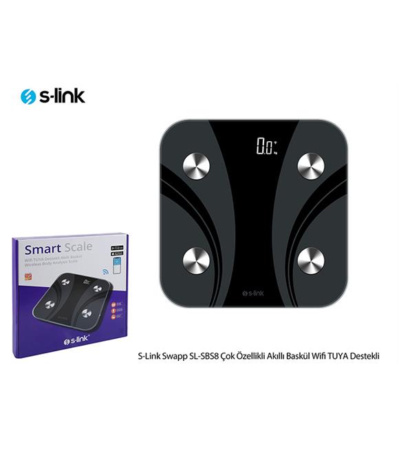 S-Link Swapp SL-SBS8 Çok Özellikli Akıllı Baskül Wifi TUYA Destekli