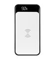 S-link IP-217W 10000mAh Powerbank 2 Usb Port Beyaz Kablosuz LCD Ekranlı Taşınabilir Pil Şarj Cihazı