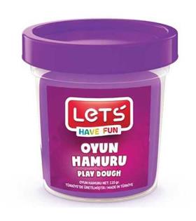 Lets Oyun Hamuru Tek Renk Mor 110 GR L8440-9