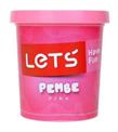 Lets Oyun Hamuru Tek Renk 150 GR Fosforlu Pembe L8340-14