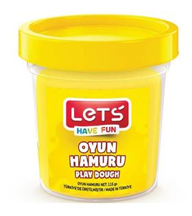 Lets Oyun Hamuru Tek Renk Sarı 110 GR L8440-1