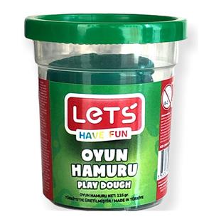 Lets Oyun Hamuru Tek Renk Yeşil 110 GR L8440-4