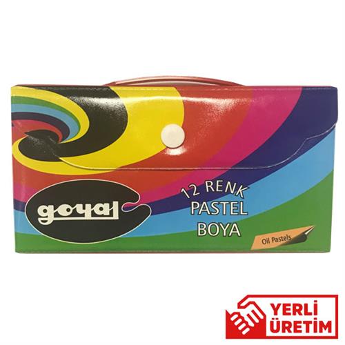 Goyal Pastel Boya Çantalı 12 Renk PTL-212 Okula Dönüş Kampanyası Boya Gereçleri