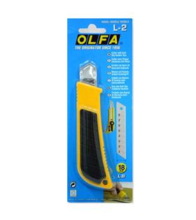 Olfa Maket Bıçağı Geniş Sıkıştırmalı Lastikli L-2 Makas,Maketbıçakları