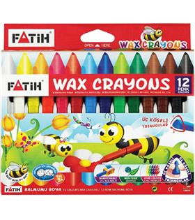 Fatih Mum Pastel Boya Wax Crayon Jumbo 12 Renk 50220