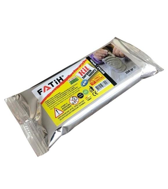 Fatih Seramik Hamuru Doğal Kil 250 GR Beyaz 36400