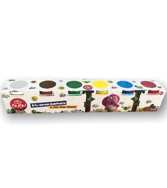 Bu-Bu Oyun Hamuru Büyük 6 Lı (6x100gr.) BUBU-OH0007