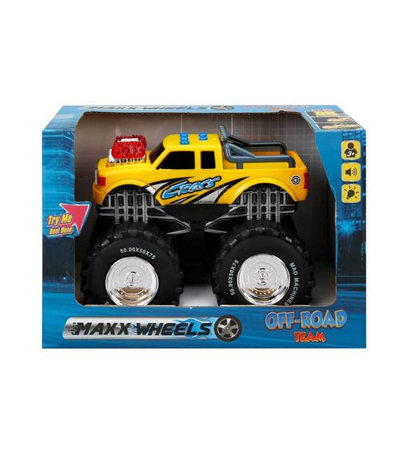 Sunman Maxx Wheels Sesli Ve Işıklı Araba Off-Road Team S01034000
