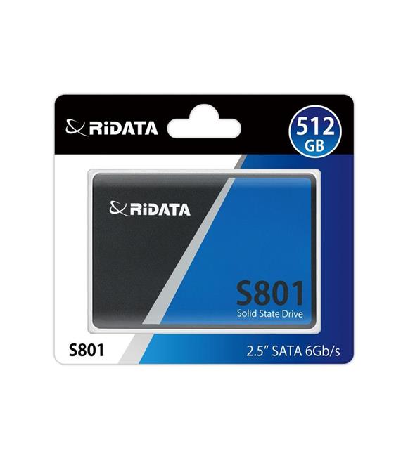 Ridata 512Gb Sata III (6Gb-s) S801 Read Up 520MB-s SSD Harddisk
