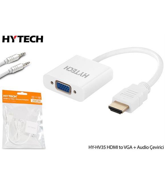Hytech HY-HV35 HDMI to VGA + Audio Çevirici