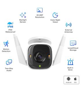 TP-Link Tapo C320WS 2K Gece Görüşlü 256GB Micro SD Destekli Wi-Fi Kamera