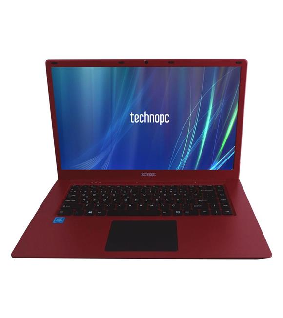 Technopc TI15N33 N3350E 4GB RAM 128GB +240GB SSD Freedos Kırmızı 15.6