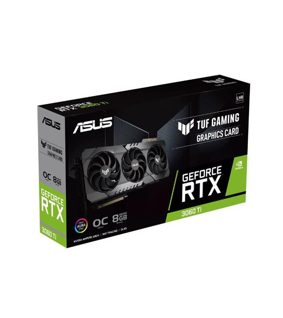 Asus TUF Gaming TUF-RTX3060TI-O8GD6X-GAMING GeForce RTX3060Ti OC 8GB GDDR6 Ekran Kartı