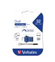 Verbatim 32GB USB 3.2 Dual Drive USB-C - USB-A Çift Taraflı Flash Bellek_1)