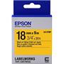 Epson LK-5YBP Pastel Sarı Üzeri Siyah 18mm 9metre