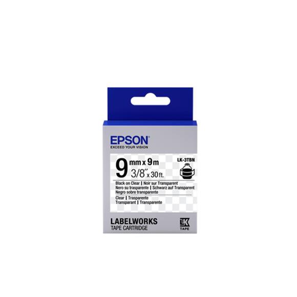 Epson LK-2WBN Standart Beyaz Üzeri Siyah 6mm 9Metre Etiket