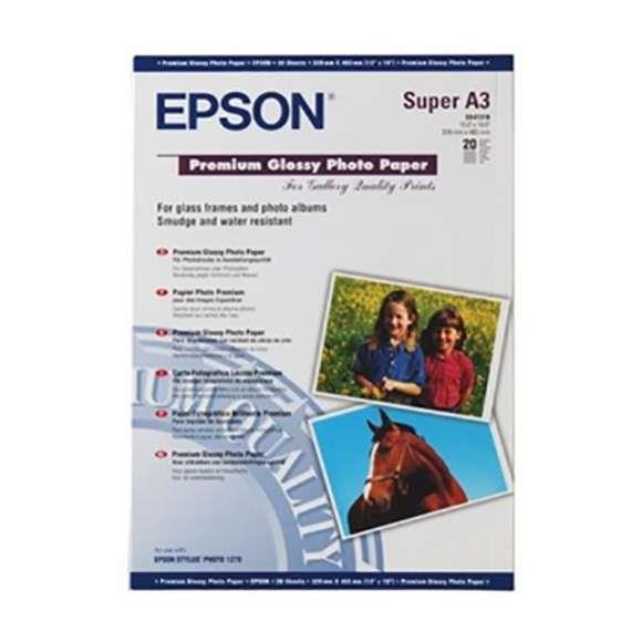 Epson A3+ 250Gram 20'li Premium Glossy Fotoğraf Kağıdı S041316