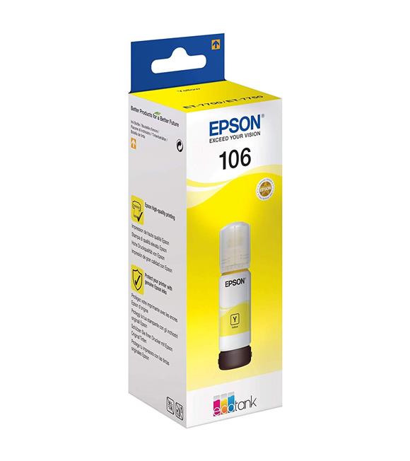 Epson 106 Yellow Sarı Şişe Mürekkep T00R440 L7160-7180