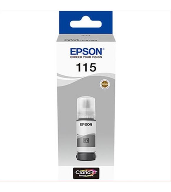 Epson 115 Grey Gri Şişe Mürekkep T07D54A L8160-L8180