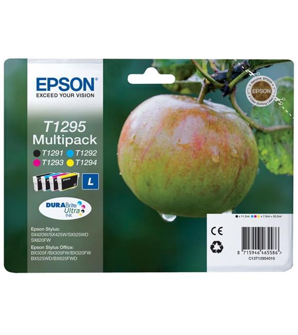 Epson BX305-320 SX425 Multipack 4'lü Mürekkep Kartuş T12954022